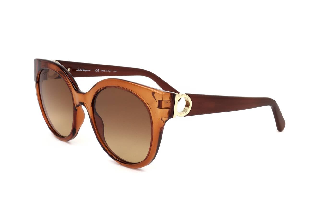 Foto 2 pulgar | Gafas De Sol Salvatore Ferragamo Gancini-sf1031sl Crystal Caramel - Venta Internacional.