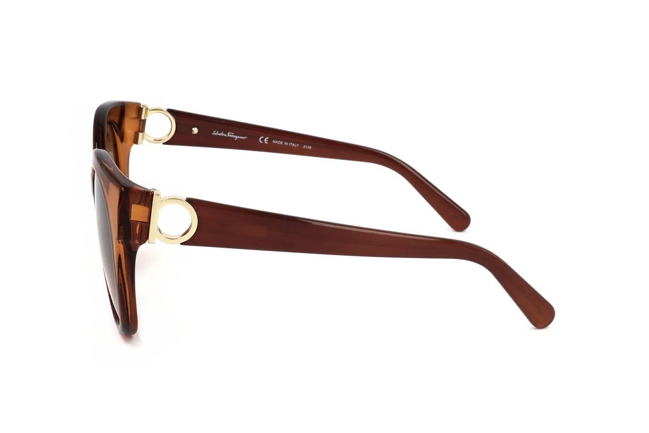 Foto 5 pulgar | Gafas De Sol Salvatore Ferragamo Gancini-sf1031sl Crystal Caramel - Venta Internacional.