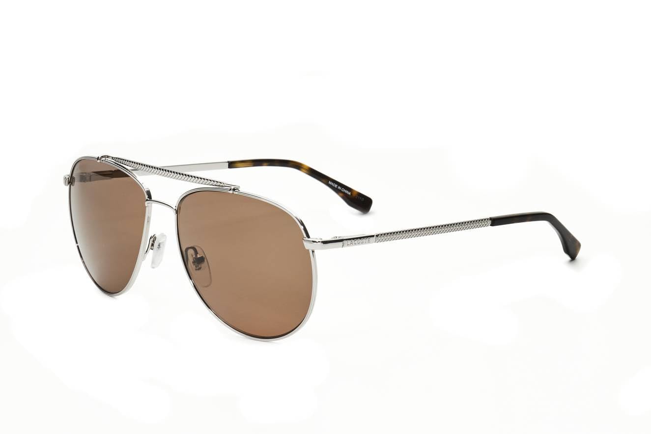 Foto 2 pulgar | Gafas De Sol Lacoste L177s 33 Gunmetal Square Marrón Unisex - Venta Internacional.