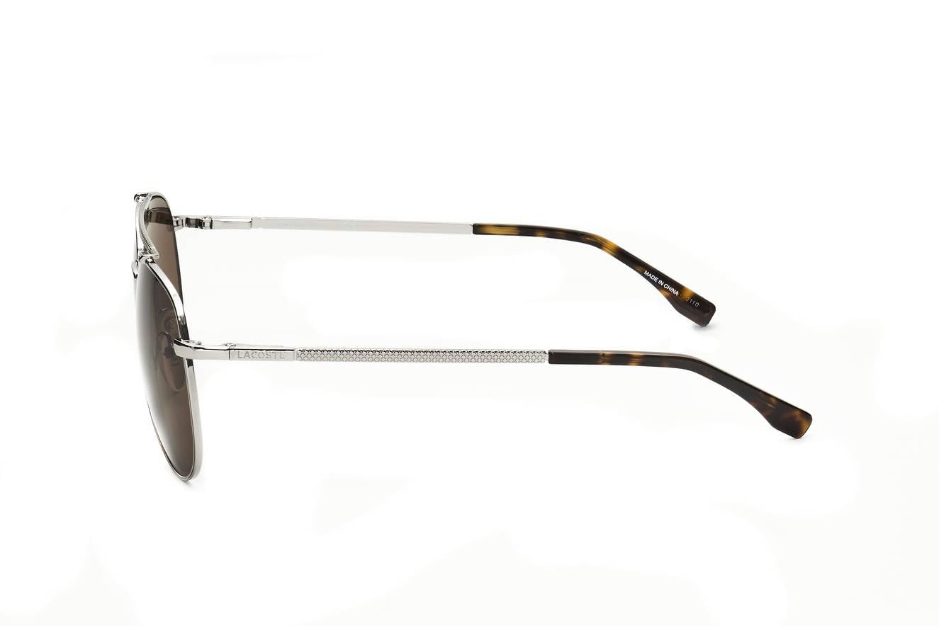 Foto 4 pulgar | Gafas De Sol Lacoste L177s 33 Gunmetal Square Marrón Unisex - Venta Internacional.