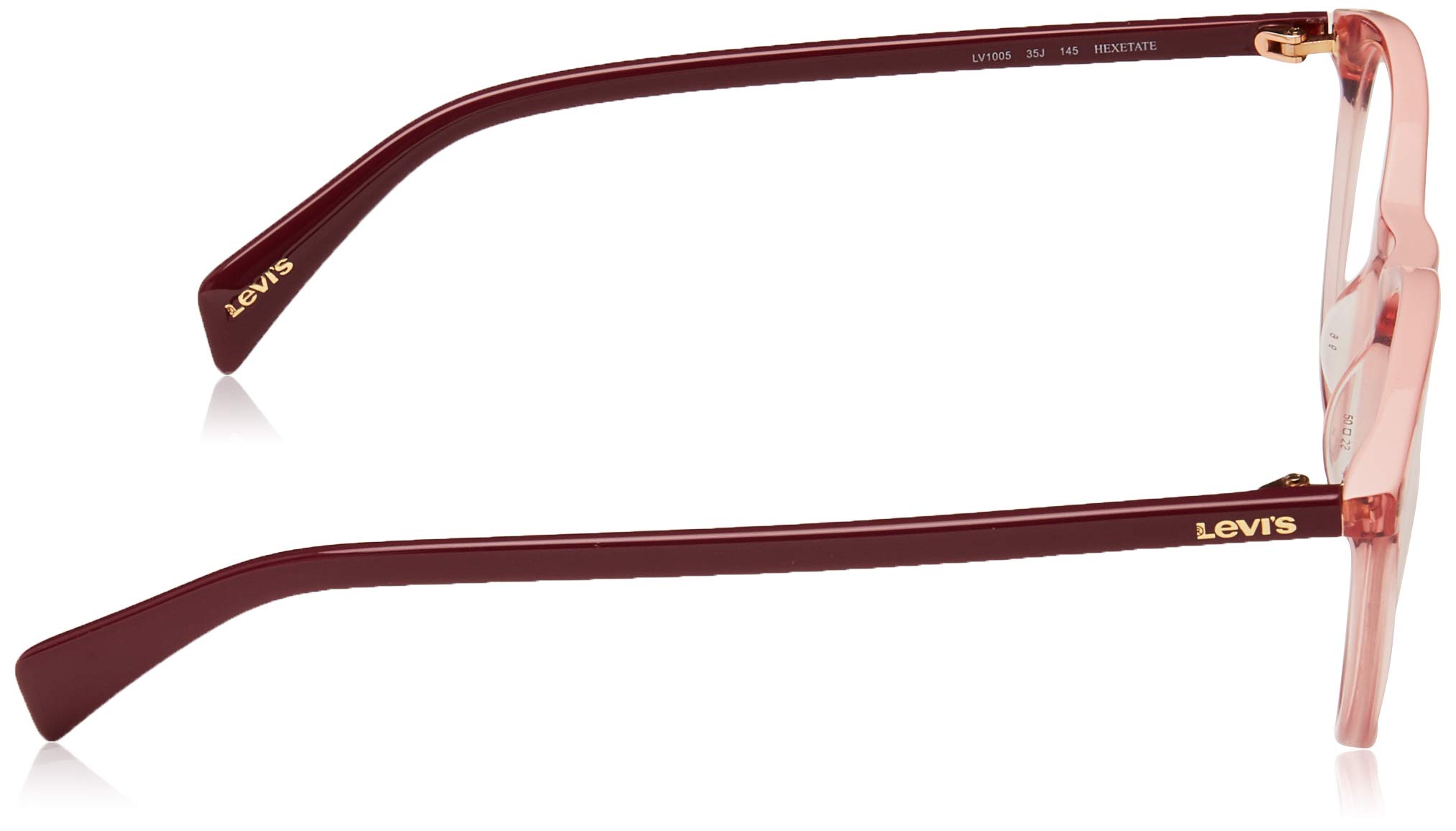 Foto 3 | Montura De Gafas Graduadas Levi's Lv 1005, Unisex, Rosa - Venta Internacional.