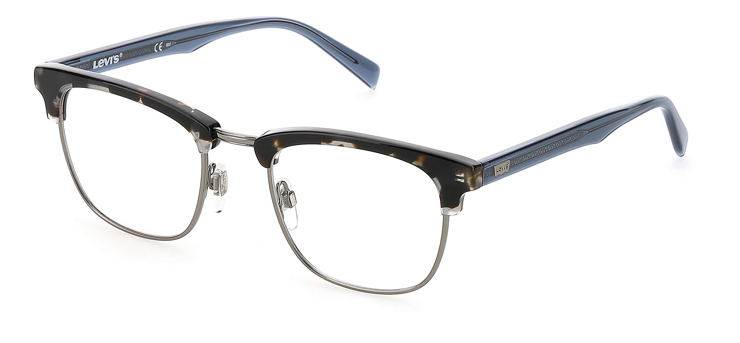 Foto 2 pulgar | Monturas Para Gafas Levi's Lv 5003, Cuadradas, Azul Habana, 51 Mm - Venta Internacional.