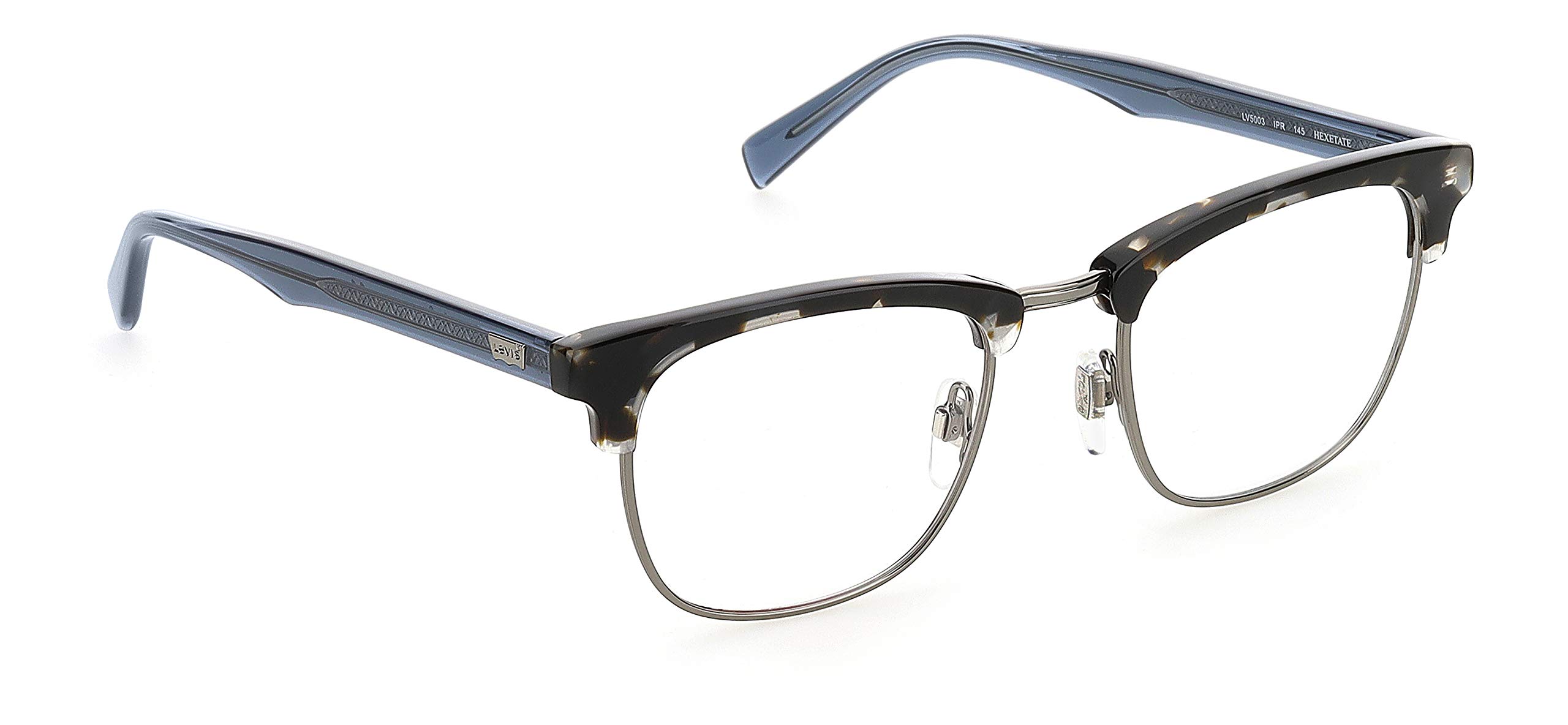 Foto 2 | Monturas Para Gafas Levi's Lv 5003, Cuadradas, Azul Habana, 51 Mm - Venta Internacional.