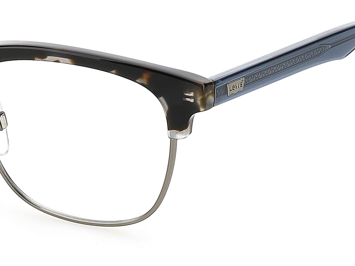 Foto 5 pulgar | Monturas Para Gafas Levi's Lv 5003, Cuadradas, Azul Habana, 51 Mm - Venta Internacional.