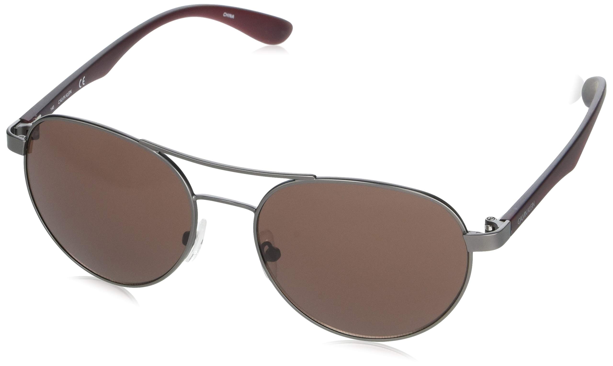 Foto 2 pulgar | Gafas De Sol Calvin Klein Ck19313s Redondas De Metal De 55 Mm Para Mujer - Venta Internacional.