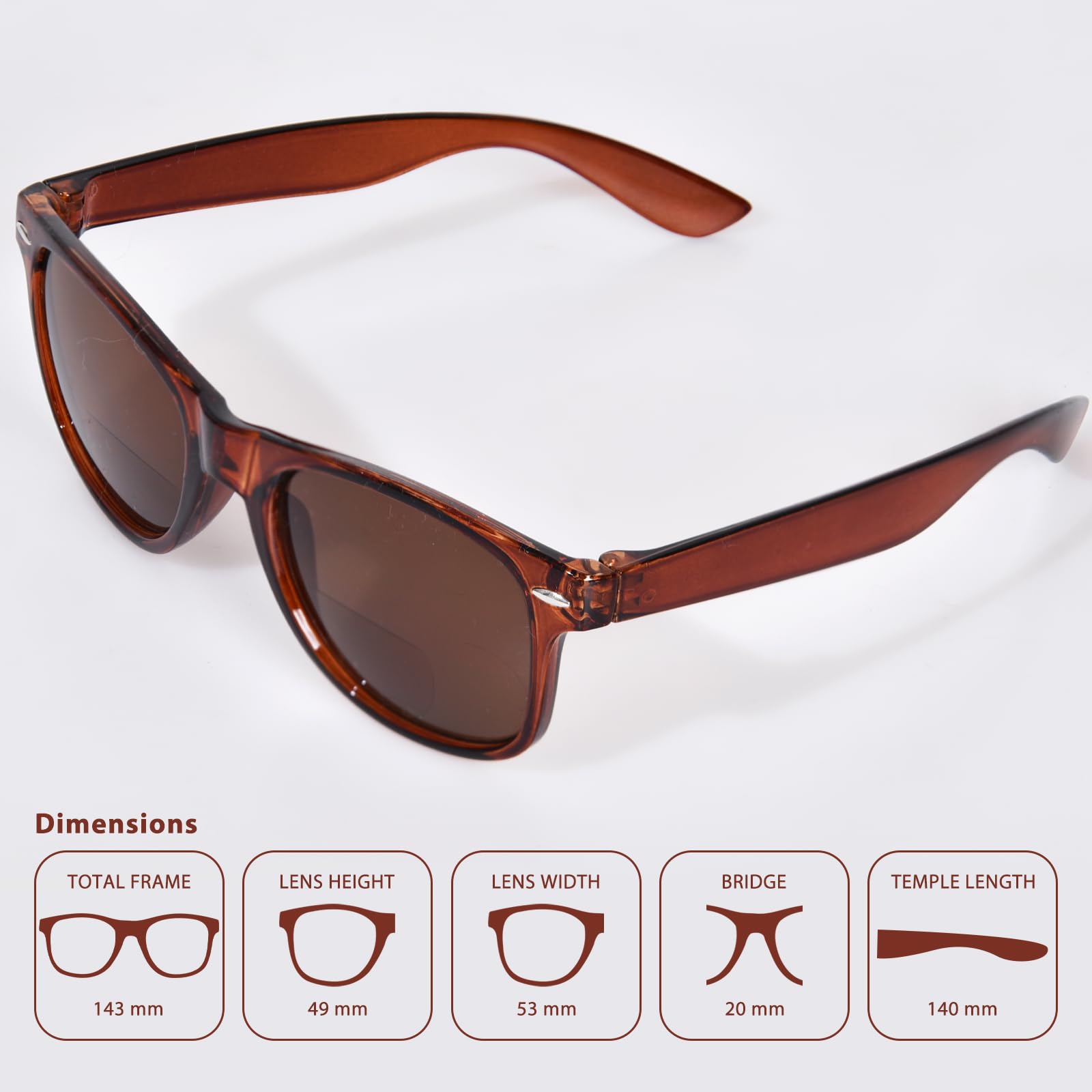 Foto 3 pulgar | Gafas De Sol Bifocales Fonhcoo Classic Sunglasses Readers Uv400 - Venta Internacional.