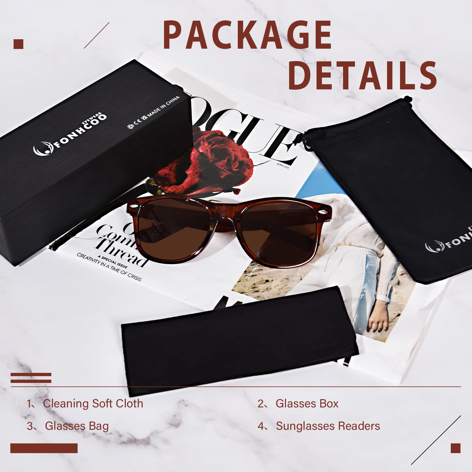 Foto 8 pulgar | Gafas De Sol Bifocales Fonhcoo Classic Sunglasses Readers Uv400 - Venta Internacional.