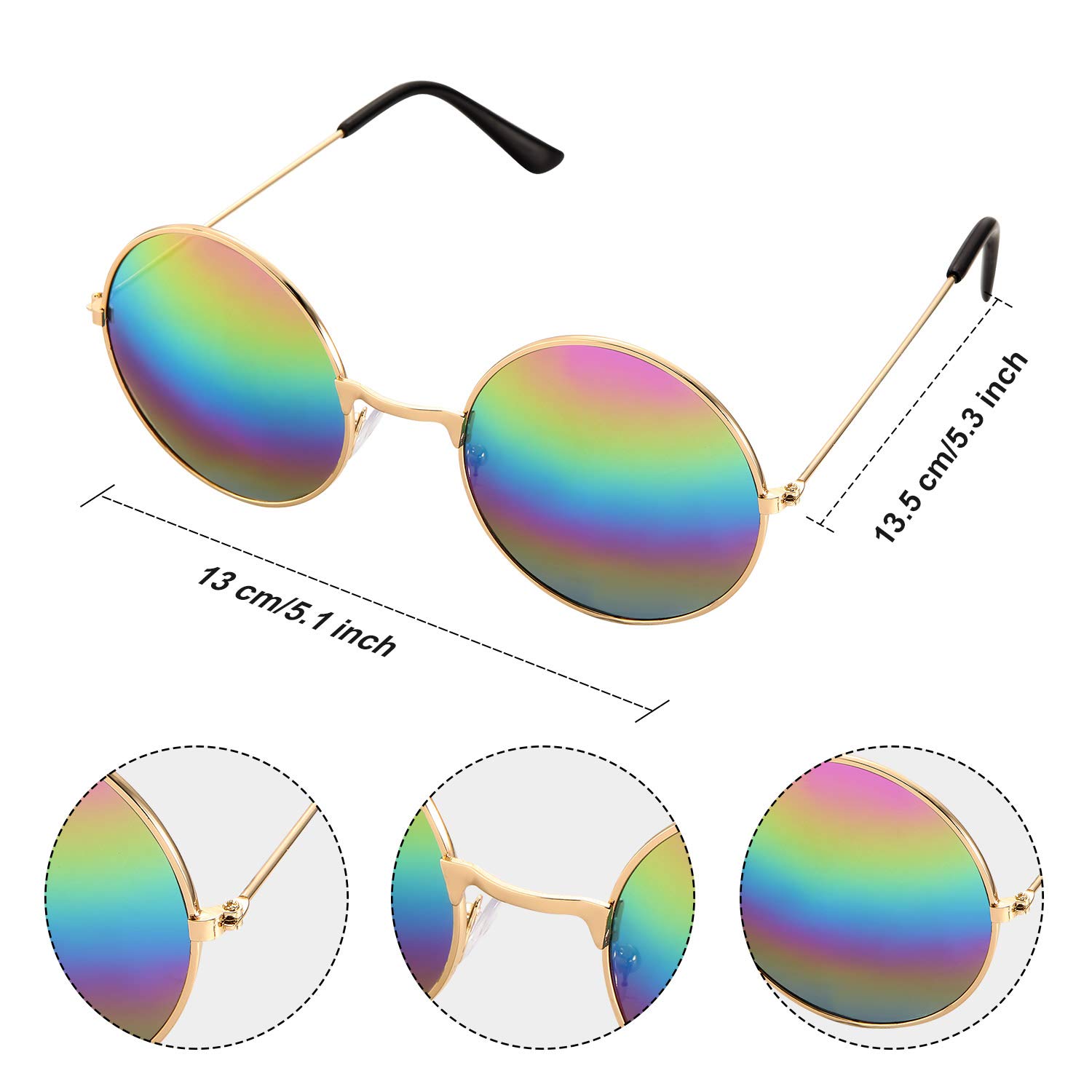 Foto 2 | Set De Accesorios Hippie Frienda 70s Rainbow Para Adolescentes - Venta Internacional.