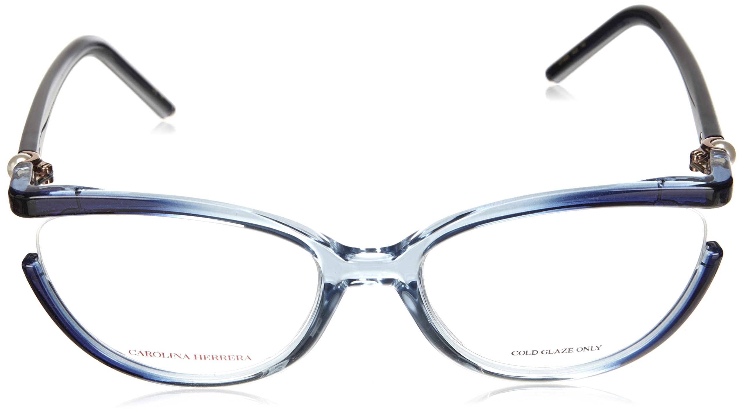 Foto 3 pulgar | Gafas Graduadas Carolina Herrera Ch/0005 Ags Para Mujer, Azul Celeste - Venta Internacional.