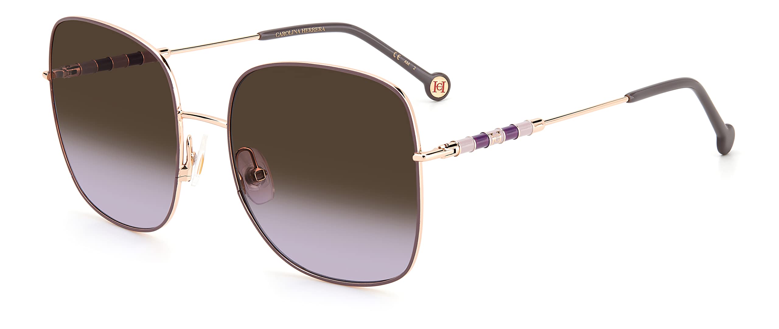 Foto 1 | Gafas De Sol Carolina Herrera Ch 0035/s Gold Lilac Para Mujer - Venta Internacional.