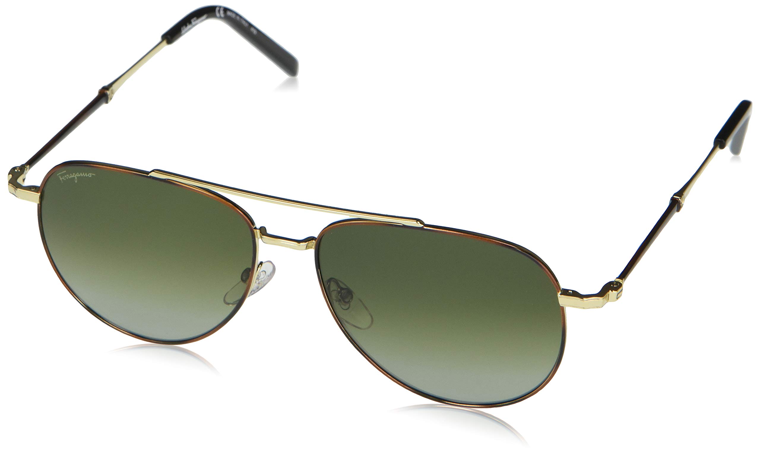 Foto 2 pulgar | Gafas De Sol Salvatore Ferragamo Sf226sm Tortoise/gold Green - Venta Internacional.