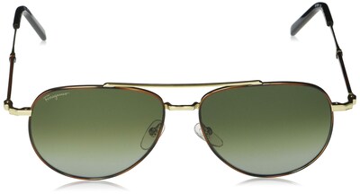 Foto 2 | Gafas De Sol Salvatore Ferragamo Sf226sm Tortoise/gold Green - Venta Internacional.