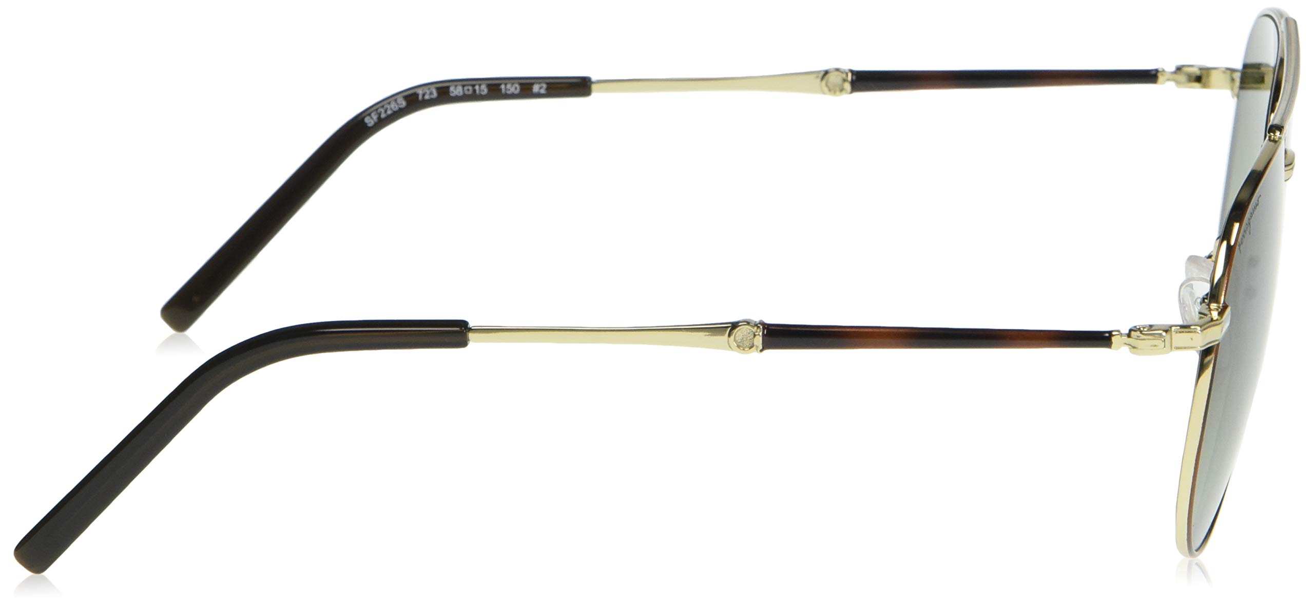 Foto 4 pulgar | Gafas De Sol Salvatore Ferragamo Sf226sm Tortoise/gold Green - Venta Internacional.