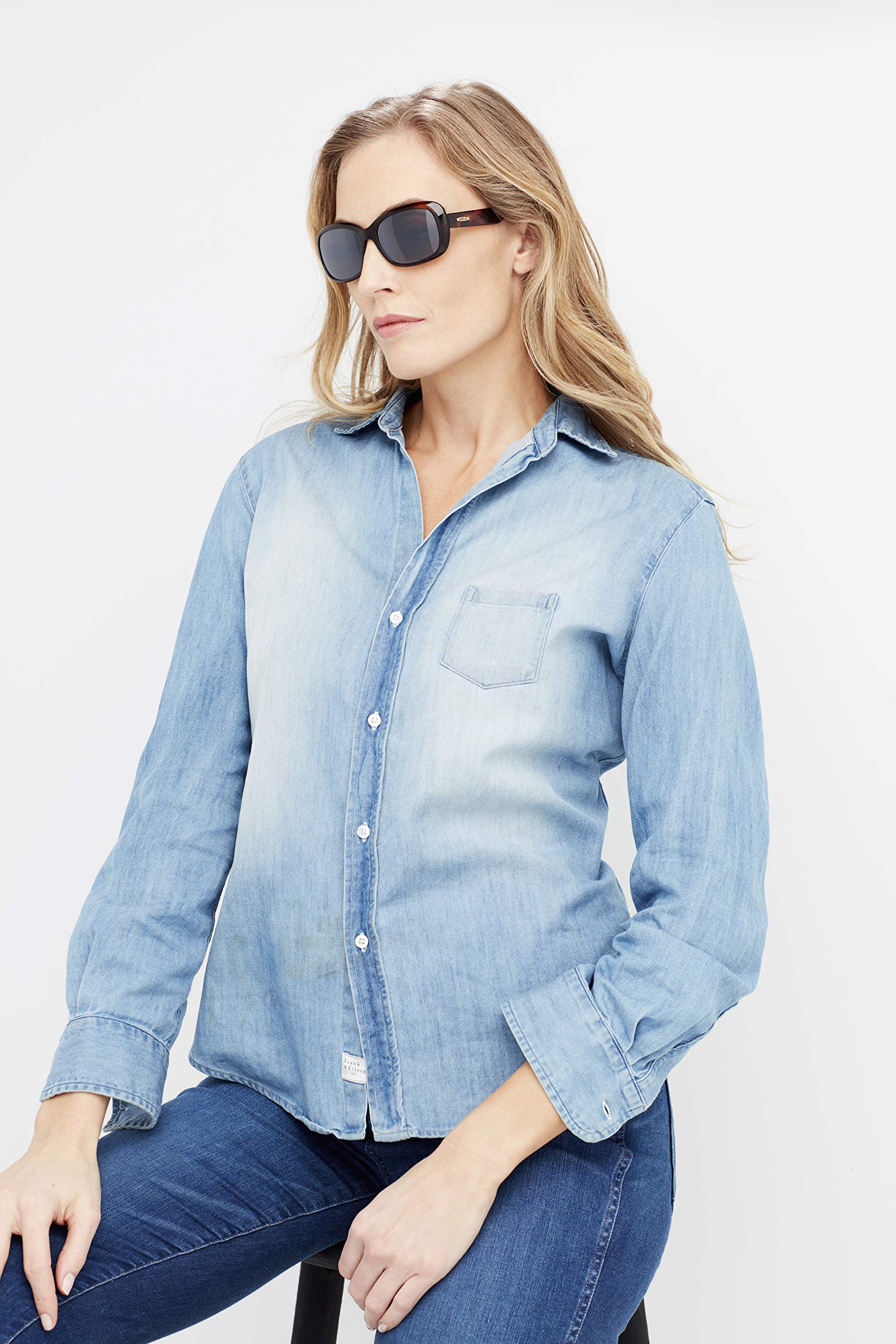 Foto 4 | Gafas De Sol Revo Paxton Con Montura Redonda De 56 Mm Polarizadas Para Mujer - Venta Internacional.