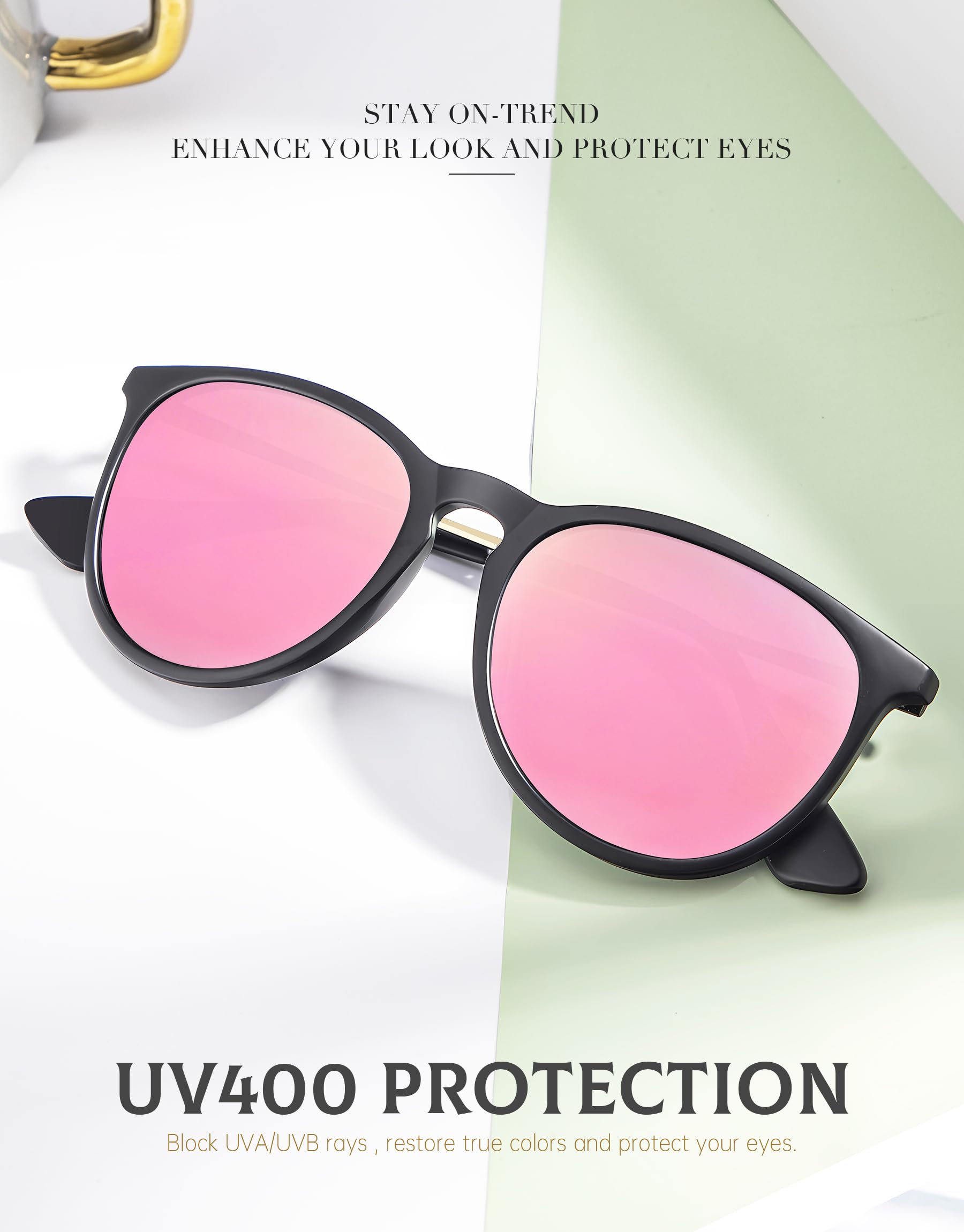 Foto 4 | Gafas De Sol Anyluv Para Mujer Polarizadas Con Protección Uv400 - Venta Internacional.