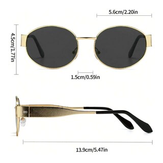 Foto 3 | Lentes De Sol Con Marco De Metal Eo Safe Imports Esi-19708 Dorado