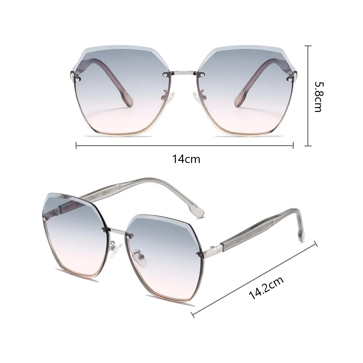 Foto 5 pulgar | Lentes De Sol Retro Polarizados Eo Safe Imports Esi-19742 Plata