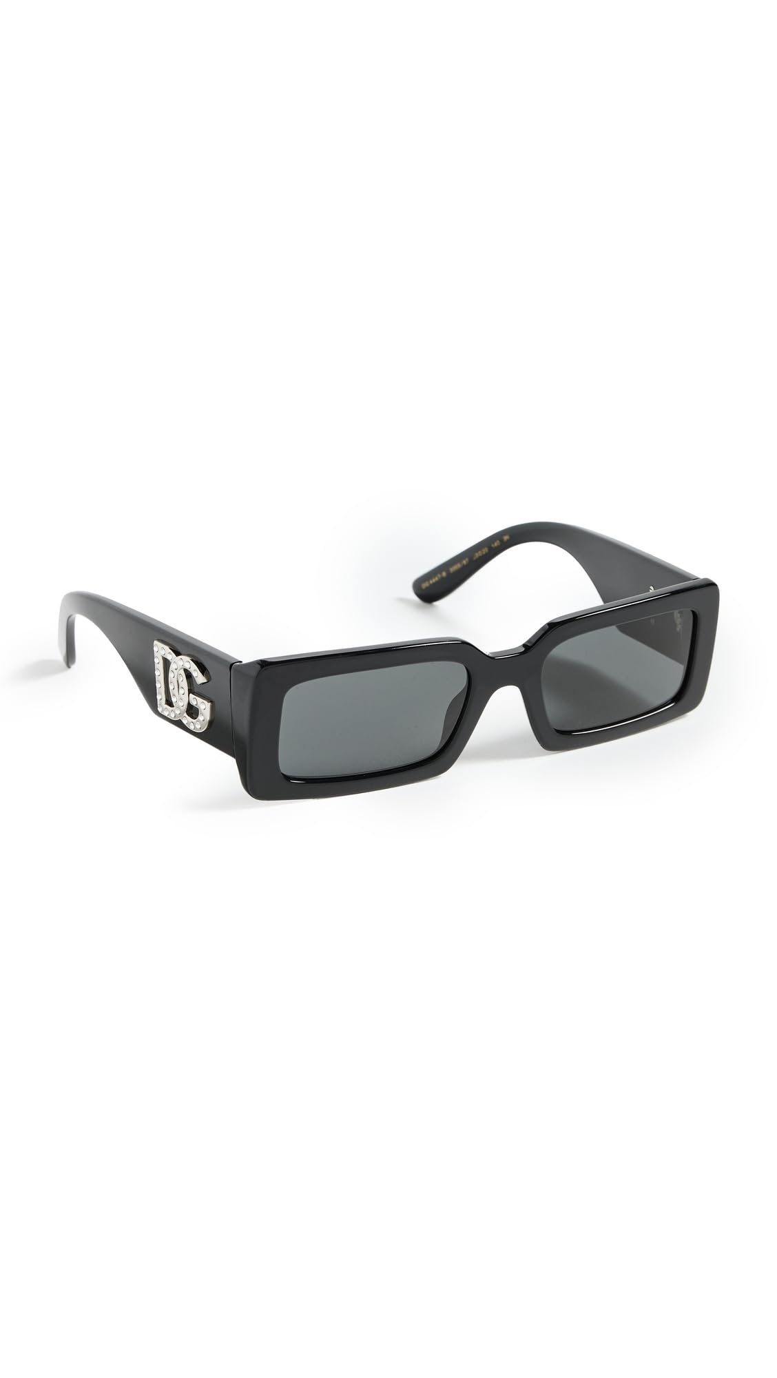 Foto 2 pulgar | Gafas De Sol Dolce & Gabbana Rectangulares Estrechas Negro/gris Oscuro - Venta Internacional.