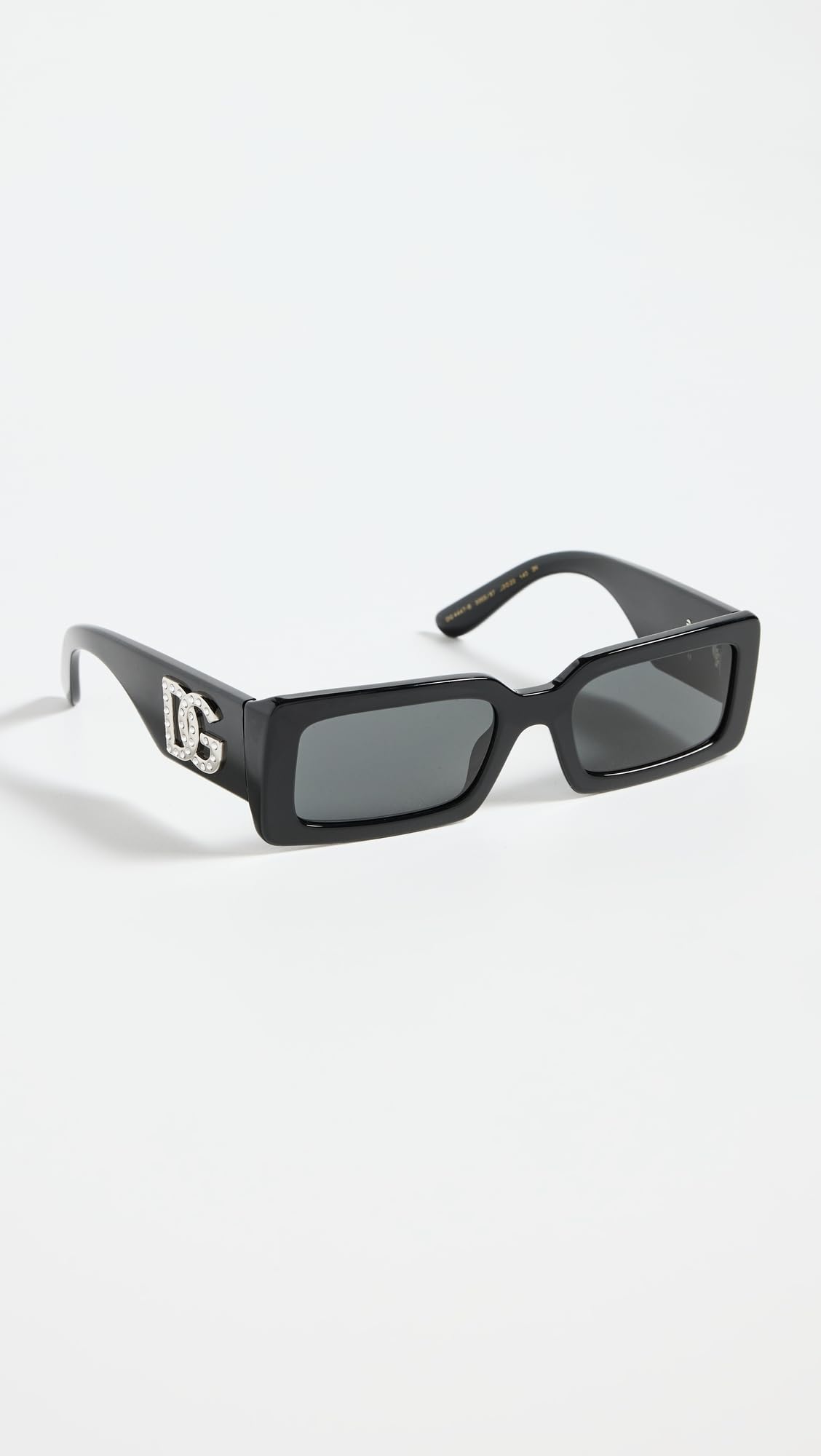 Foto 3 pulgar | Gafas De Sol Dolce & Gabbana Rectangulares Estrechas Negro/gris Oscuro - Venta Internacional.