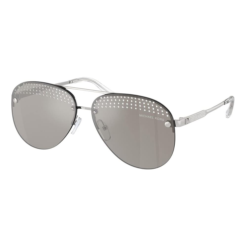 Foto 2 pulgar | Gafas De Sol Michael Kors East Side Mk1135b Plateadas Brillantes - Venta Internacional.