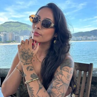 Foto 2 | Gafas Sol Belug De Metal Ovaladas De Diseño Retro Armazin Dorada