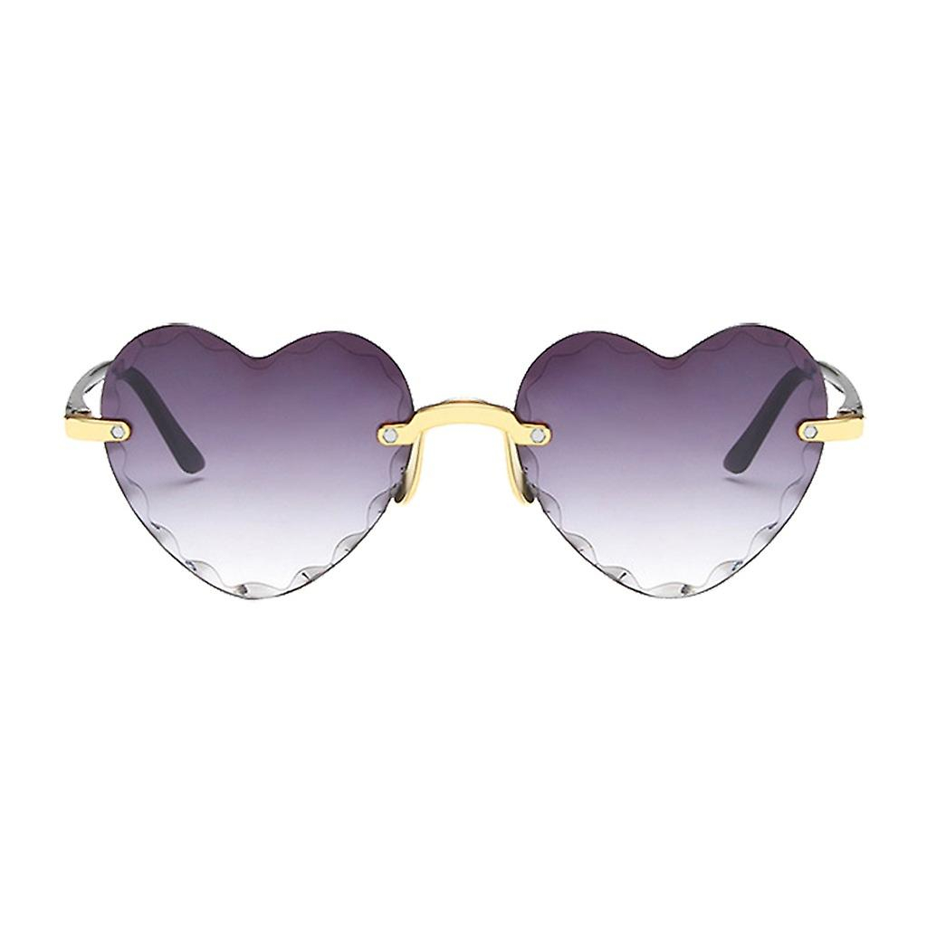 Foto 2 pulgar | Gafas De Sol Huoguo  Unisex  En Forma De Corazón  Sin Marco  A La Moda - Venta Internacional.