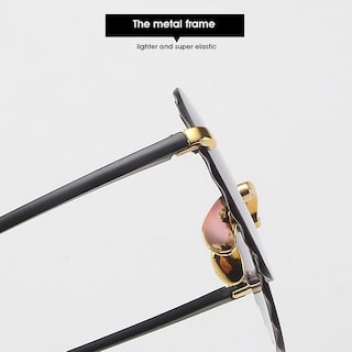 Foto 4 | Gafas De Sol Huoguo Unisex En Forma De Corazón Sin Marco A La Moda - Venta Internacional.