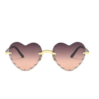 Foto 1 | Gafas De Sol Huoguo Unisex En Forma De Corazón Sin Marco A La Moda - Venta Internacional.