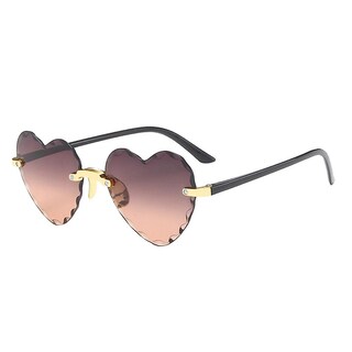 Foto 2 | Gafas De Sol Huoguo Unisex En Forma De Corazón Sin Marco A La Moda - Venta Internacional.