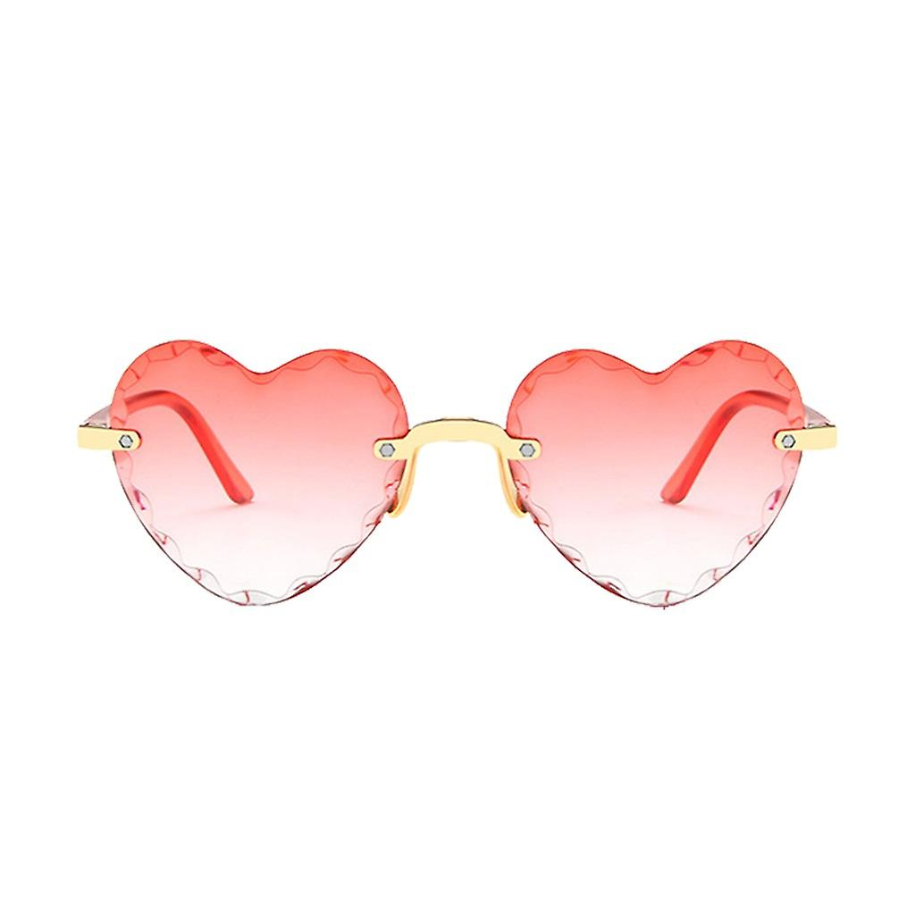 Foto 2 pulgar | Gafas De Sol Huoguo  Unisex  En Forma De Corazón  Sin Marco  A La Moda - Venta Internacional.