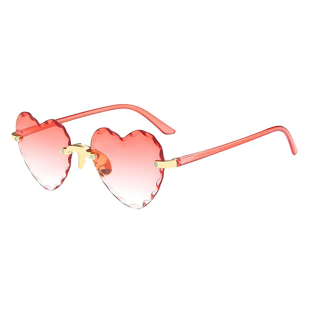 Foto 3 pulgar | Gafas De Sol Huoguo  Unisex  En Forma De Corazón  Sin Marco  A La Moda - Venta Internacional.