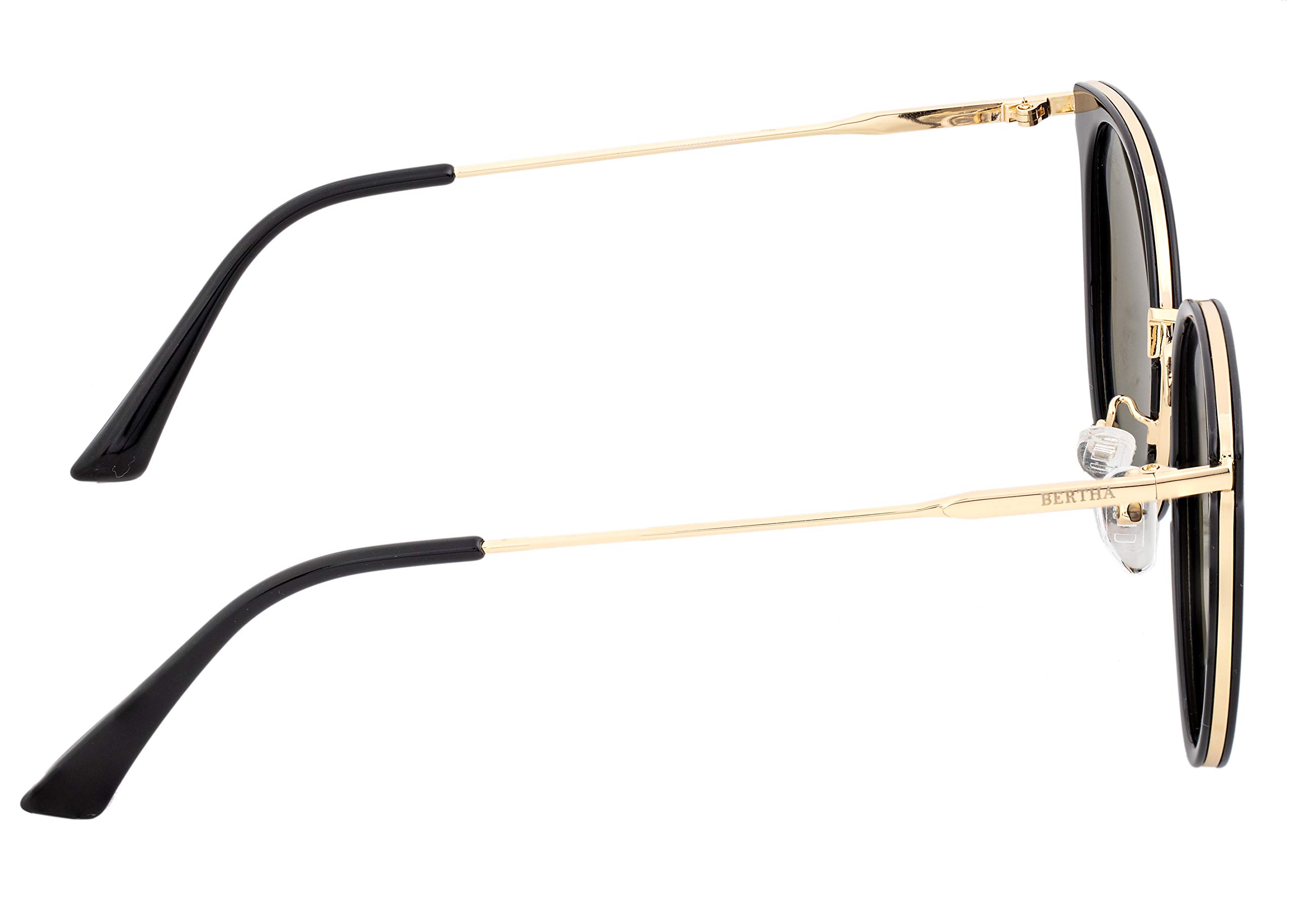 Foto 4 pulgar | Gafas De Sol Bertha Brsbr040bl Cat Eye Con Montura Metálica Polarizadas - Venta Internacional.