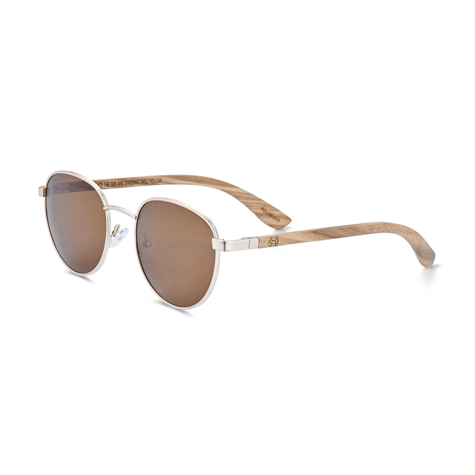 Foto 1 | Gafas De Sol Earth Wood Boracay Polarizadas Zebra/marrón - Venta Internacional.