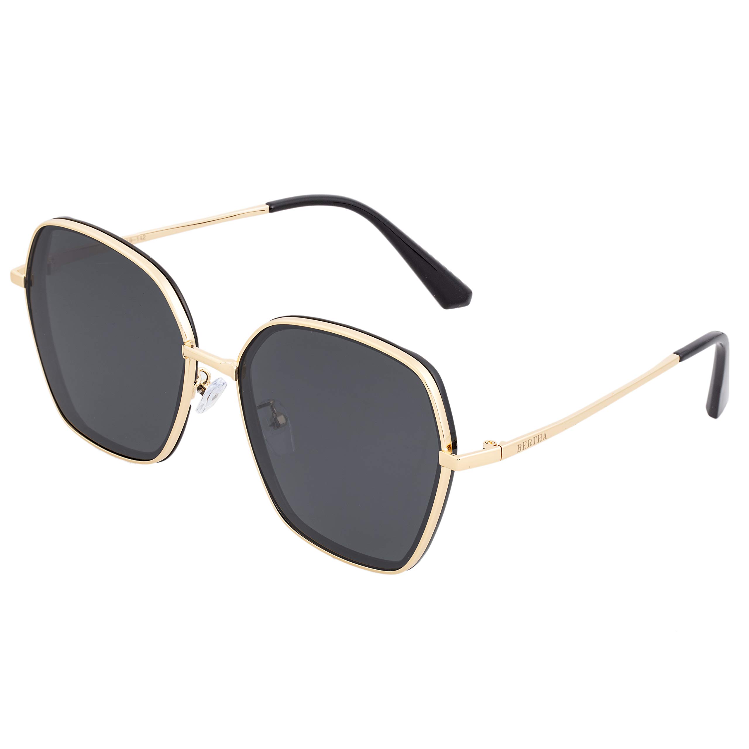 Foto 3 pulgar | Gafas De Sol Bertha Brsbr037bk Cuadradas Para Mujer Polarizadas - Venta Internacional.