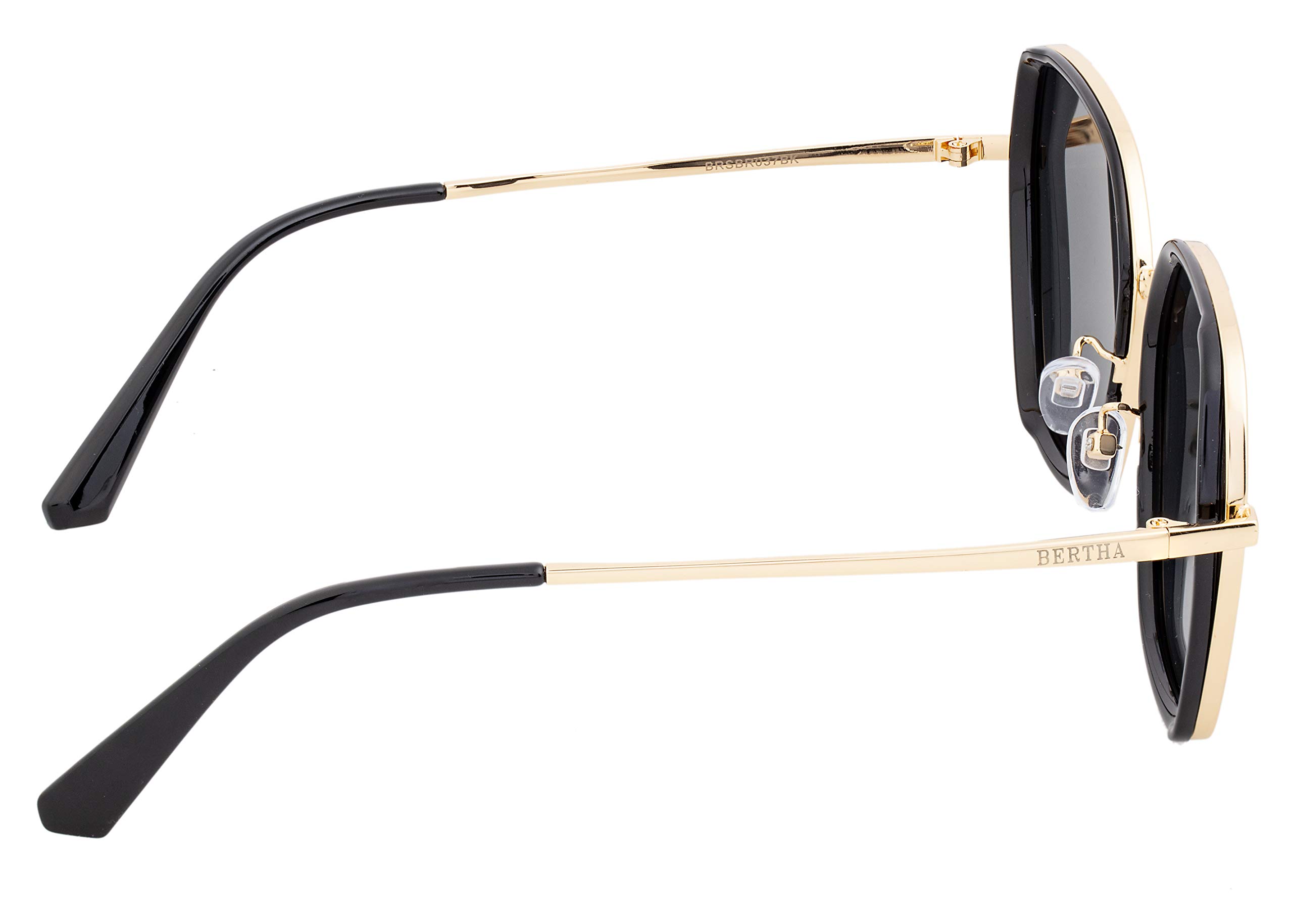 Foto 4 pulgar | Gafas De Sol Bertha Brsbr037bk Cuadradas Para Mujer Polarizadas - Venta Internacional.