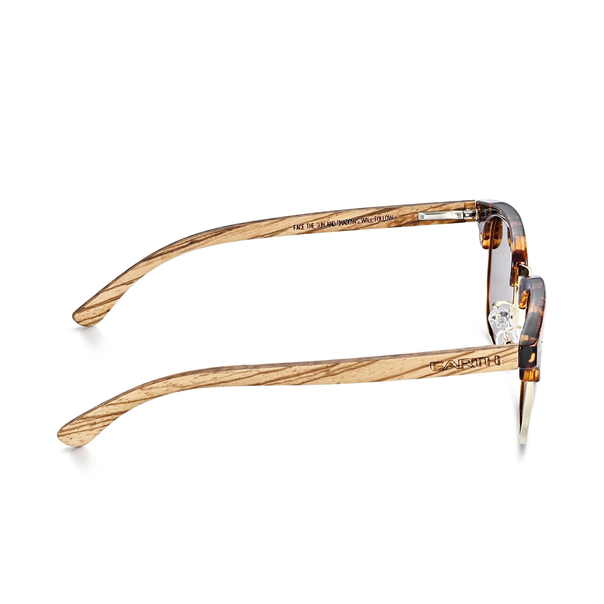 Foto 7 pulgar | Gafas De Sol Earth Wood Marokopa Polarizadas Zebra/marrón - Venta Internacional.