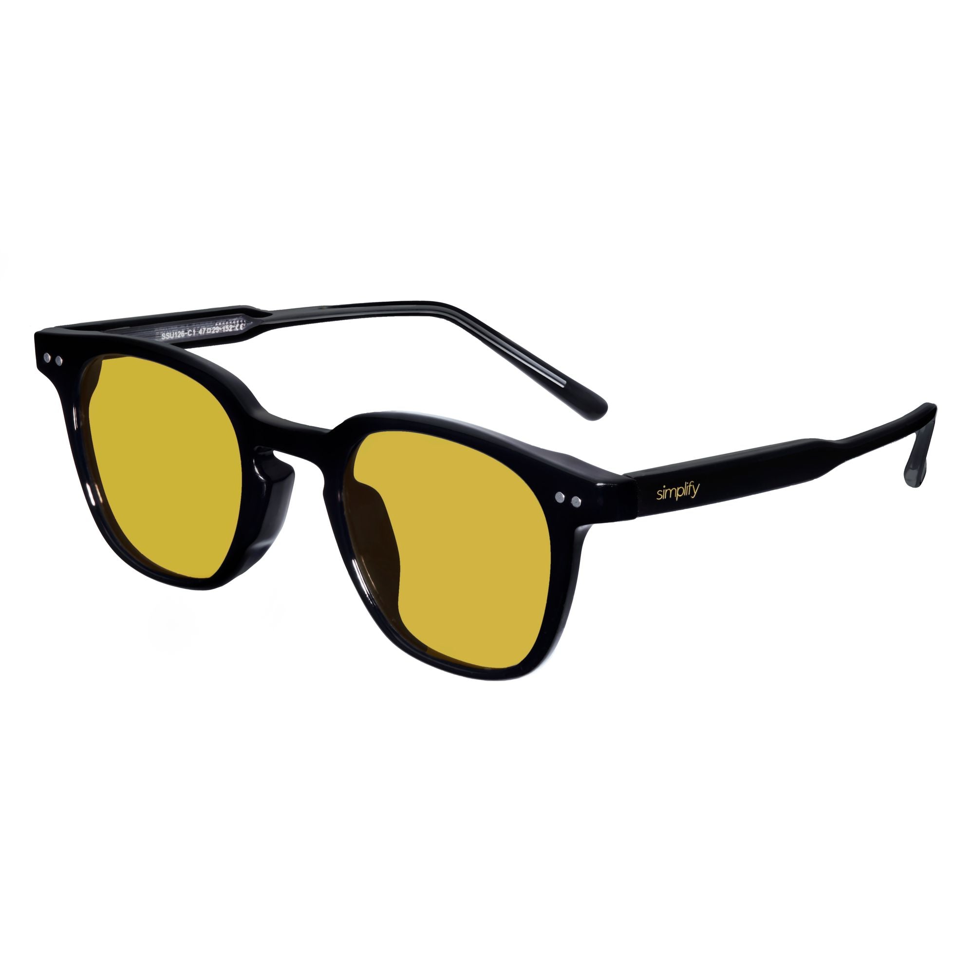 Foto 4 | Gafas De Sol Simplify Alexander Polarized Negro/negro - Venta Internacional.