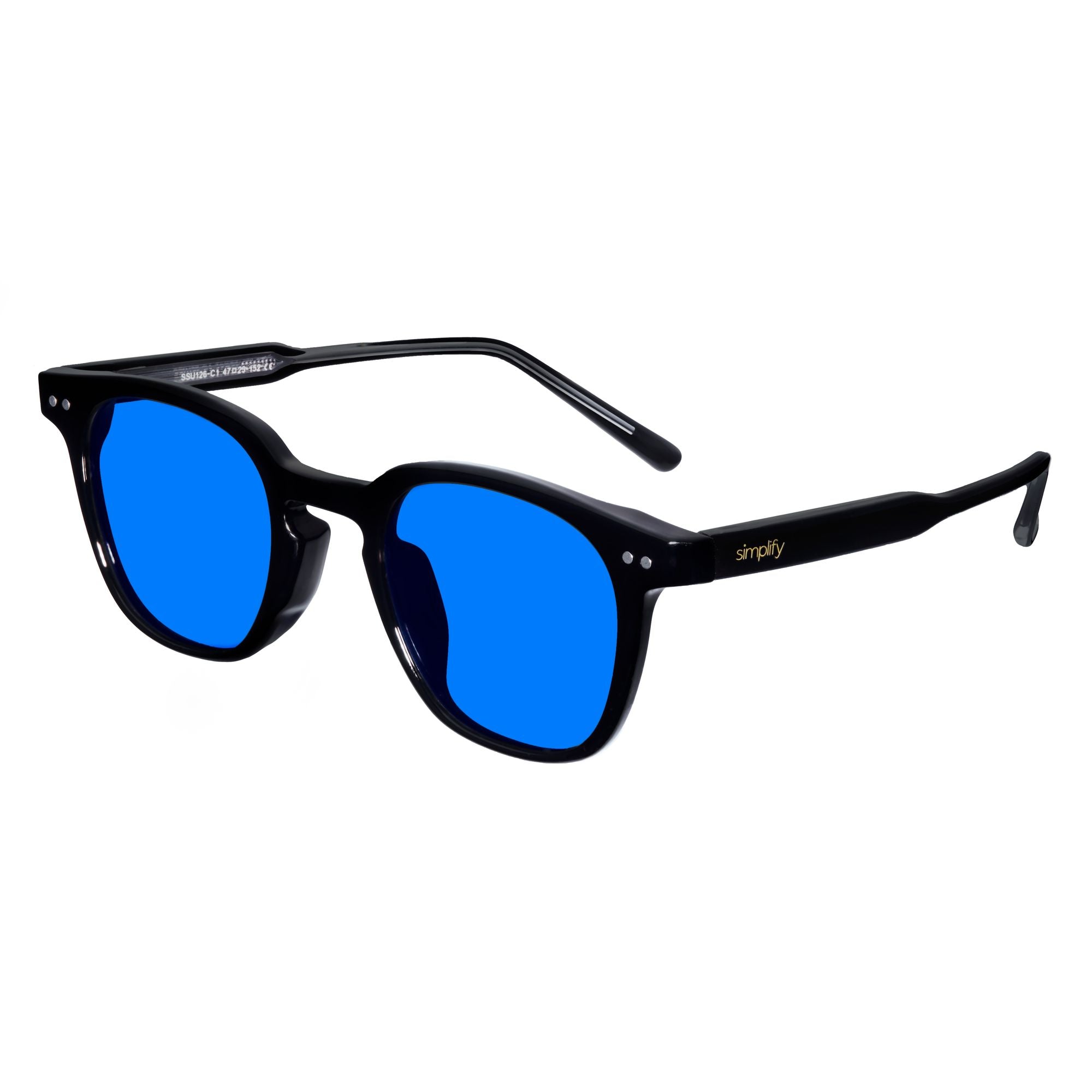 Foto 7 | Gafas De Sol Simplify Alexander Polarized Negro/negro - Venta Internacional.