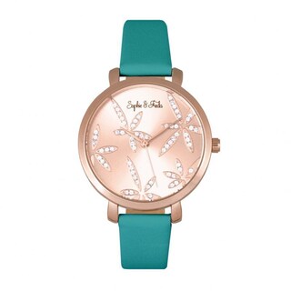 Foto 1 | Reloj Sophie & Freda Key West De Piel Con Cristales De Swarovski