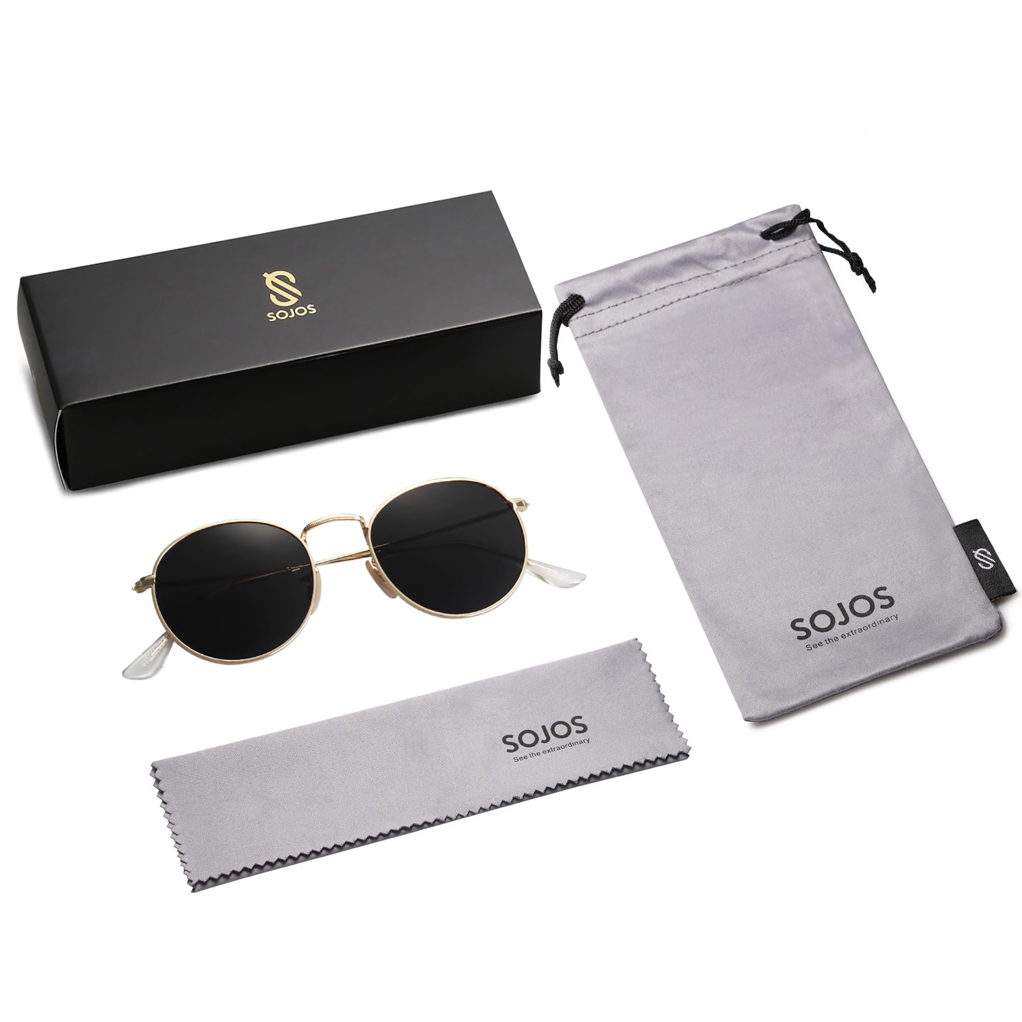 Foto 7 pulgar | Gafas De Sol Sojos Small Round Polarized Para Mujer Y Hombre - Venta Internacional.