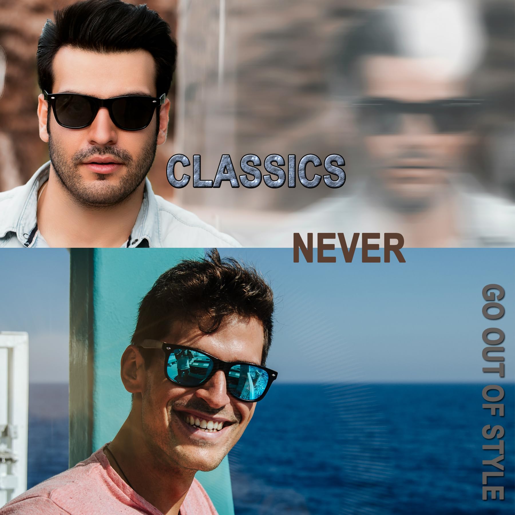 Foto 3 pulgar | Gafas De Sol Joopin Square Polarized Uv400 Para Hombre Y Mujer - Venta Internacional.