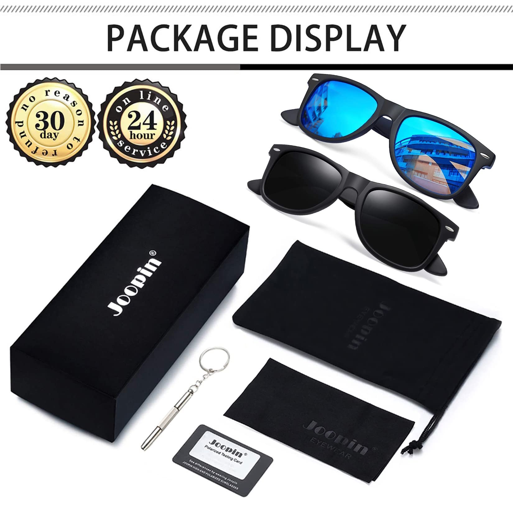Foto 7 pulgar | Gafas De Sol Joopin Square Polarized Uv400 Para Hombre Y Mujer - Venta Internacional.