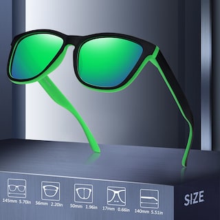 Foto 5 | Gafas De Sol Meetsun Classic Retro Designer Polarizadas Negras - Venta Internacional.