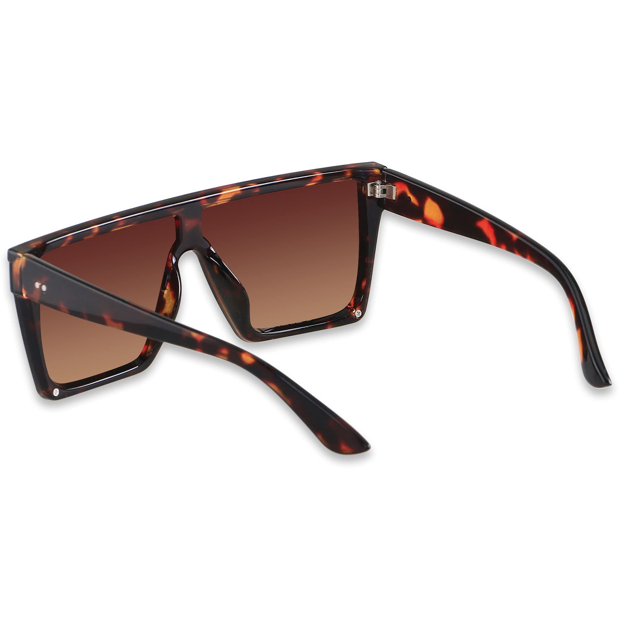 Foto 3 pulgar | Gafas De Sol Lyzoit Cuadradas Oversized Fashion Shield Uv400 Negras - Venta Internacional.