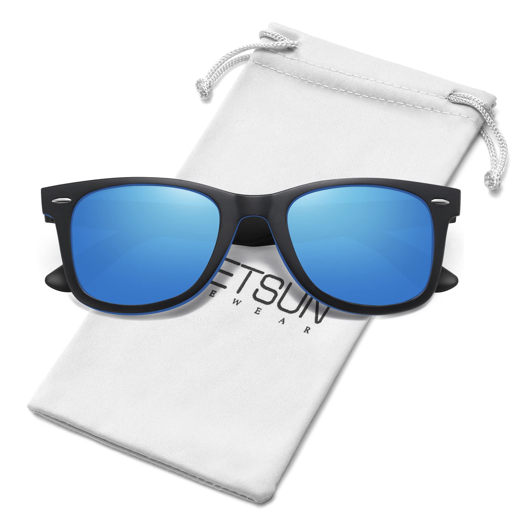 Foto 2 pulgar | Gafas De Sol Meetsun Classic Retro Square Polarizadas Uv400 Azul - Venta Internacional.