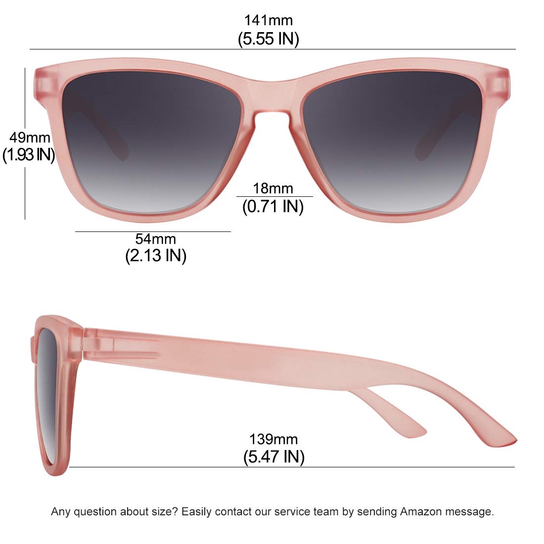 Foto 4 | Gafas De Sol Meetsun Polarized Classic Retro Pink Para Mujer Y Hombre - Venta Internacional.