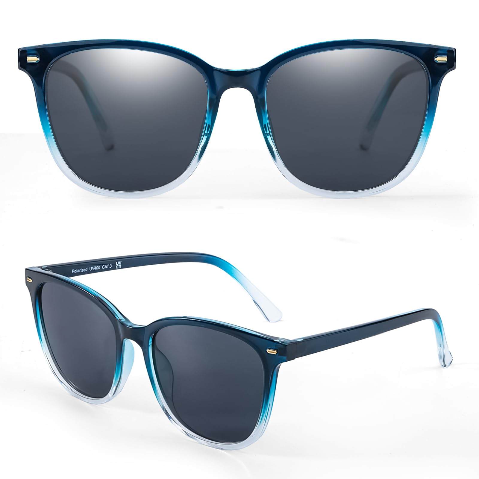 Foto 4 pulgar | Gafas De Sol Myiaur Polarizadas Cuadradas Con Espejo Para Mujer - Venta Internacional.