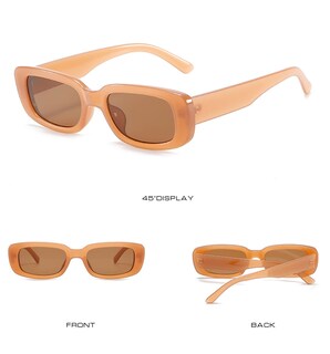 Foto 5 | Gafas De Sol Kuguaok Retro Rectangulares Uv400 Para Mujer Y Hombre Paquete De 3 - Venta Internacional.