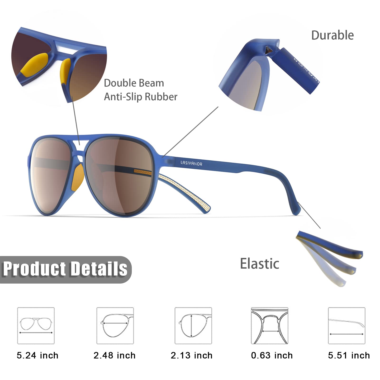 Foto 3 | Gafas De Sol Lasiyanor Lightweight Tac Polarized Vintage 70s - Venta Internacional.
