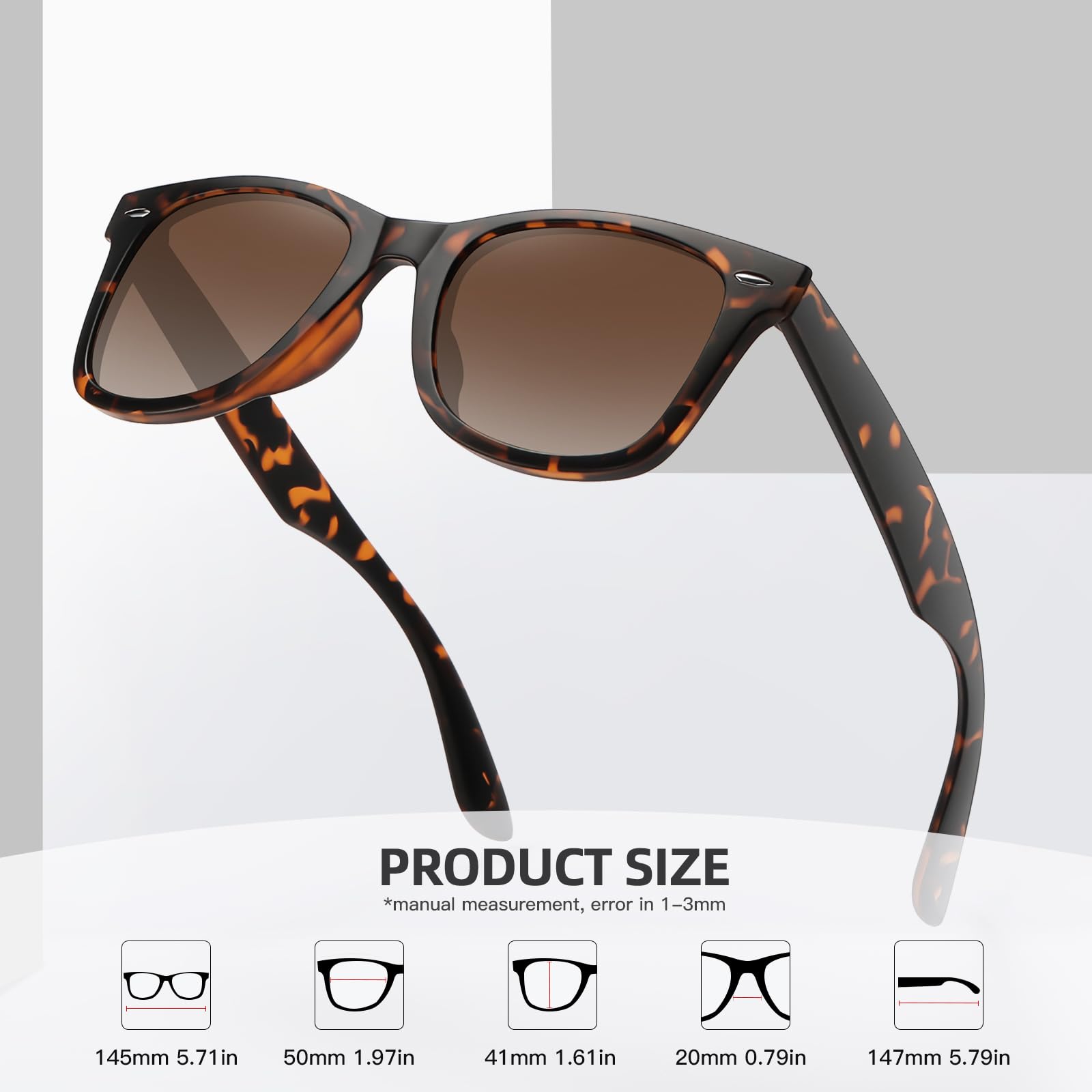 Foto 7 pulgar | Pack De 3 Gafas De Sol Meetsun Retro Polarizadas Para Mujer Y Hombre - Venta Internacional.